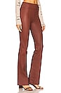view 2 of 4 Leather Bootcut Pant in Cinnamon