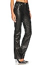 view 2 of 4 5 Pocket Leather Pant in Black