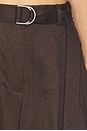 view 6 of 6 Wide Double Pleated Trouser in Espresso