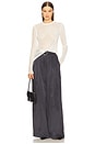 view 5 of 6 Wide Double Pleat Trouser in Indigo