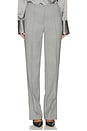 view 1 of 6 Low Rise Trouser in Light Grey Melange