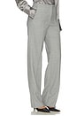 view 2 of 6 Low Rise Trouser in Light Grey Melange