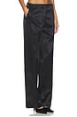 view 2 of 6 Minimal Satin Pant in Black