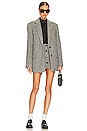 view 4 of 4 Blazer Mini Skirt in Grey Melange