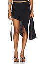 view 1 of 6 Asymmetrical Wind Skirt in Black