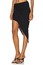 view 3 of 6 Asymmetrical Wind Skirt in Black