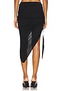 view 4 of 6 Asymmetrical Wind Skirt in Black