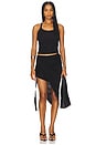 view 5 of 6 Asymmetrical Wind Skirt in Black
