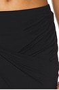 view 6 of 6 Asymmetrical Wind Skirt in Black