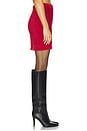 view 3 of 6 Eyelash Mini Skirt in Red