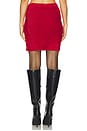 view 4 of 6 Eyelash Mini Skirt in Red