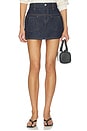 view 1 of 6 Denim Mini Skirt in Rinsed Indigo