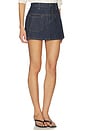 view 2 of 6 Denim Mini Skirt in Rinsed Indigo