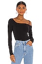 view 1 of 4 BLUSA ONE SHOULDER in Black