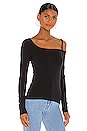 view 2 of 4 BLUSA ONE SHOULDER in Black