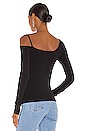 view 3 of 4 BLUSA ONE SHOULDER in Black