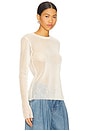 view 2 of 5 Stripe Crew Top in Ivory