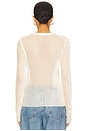 view 3 of 5 Stripe Crew Top in Ivory