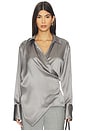 view 1 of 5 Wrap Relax Shirt in Steel