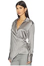 view 3 of 5 Wrap Relax Shirt in Steel