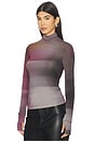 view 3 of 5 Long Sleeve Turtleneck Top in Purple Multi