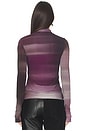 view 4 of 5 Long Sleeve Turtleneck Top in Purple Multi