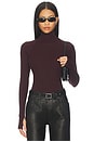 view 1 of 4 Shrug Layer Turtleneck in Mahogany
