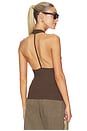view 1 of 5 Halter Strap Tank Top in Bistre