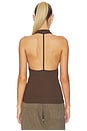 view 4 of 5 Halter Strap Tank Top in Bistre