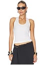 view 2 of 5 Halter Strap Tank Top in Optic White