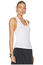 view 3 of 5 Halter Strap Tank Top in Optic White