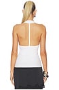 view 4 of 5 Halter Strap Tank Top in Optic White