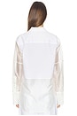 view 4 of 5 CHEMISE COMBO LONG SLEEVE in White & Soft White