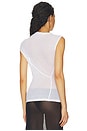 view 3 of 4 CAMISETA TIRANTES SHEER TWIST TANK in Optic White