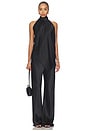 view 4 of 4 TOP IMPRIMÉ FOULARD TIE SCARF TOP in Black
