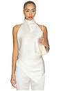 view 1 of 4 TOP FULAR TIE SCARF TOP in Ivory