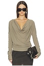 view 1 of 4 Cowl Long Sleeve Top in Fallen Rock