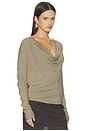 view 2 of 4 Cowl Long Sleeve Top in Fallen Rock