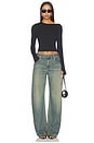 view 5 of 4 Asymmetrical Cutout Top in Black