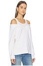view 2 of 4 Double Layer V Neck Top in Ivory