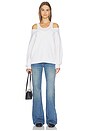 view 5 of 4 Double Layer V Neck Top in Ivory