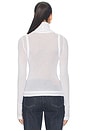 view 4 of 4 Layer Long Sleeve Neck Sheer in Optic White