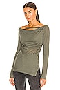 view 1 of 4 Scala Cowl Neck Top in Fog