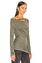 view 2 of 4 Scala Cowl Neck Top in Fog