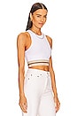 view 2 of 4 Rib Crop Tank in Optic White