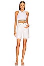 view 4 of 4 Rib Crop Tank in Optic White