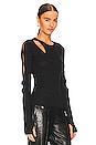 view 2 of 4 Slash Long Sleeve Top in Basalt Black
