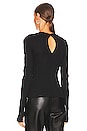 view 3 of 4 Slash Long Sleeve Top in Basalt Black
