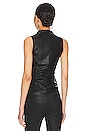 view 4 of 5 Faux Leather Top in Black