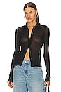 view 1 of 5 Sheer Rib Shirt in Black